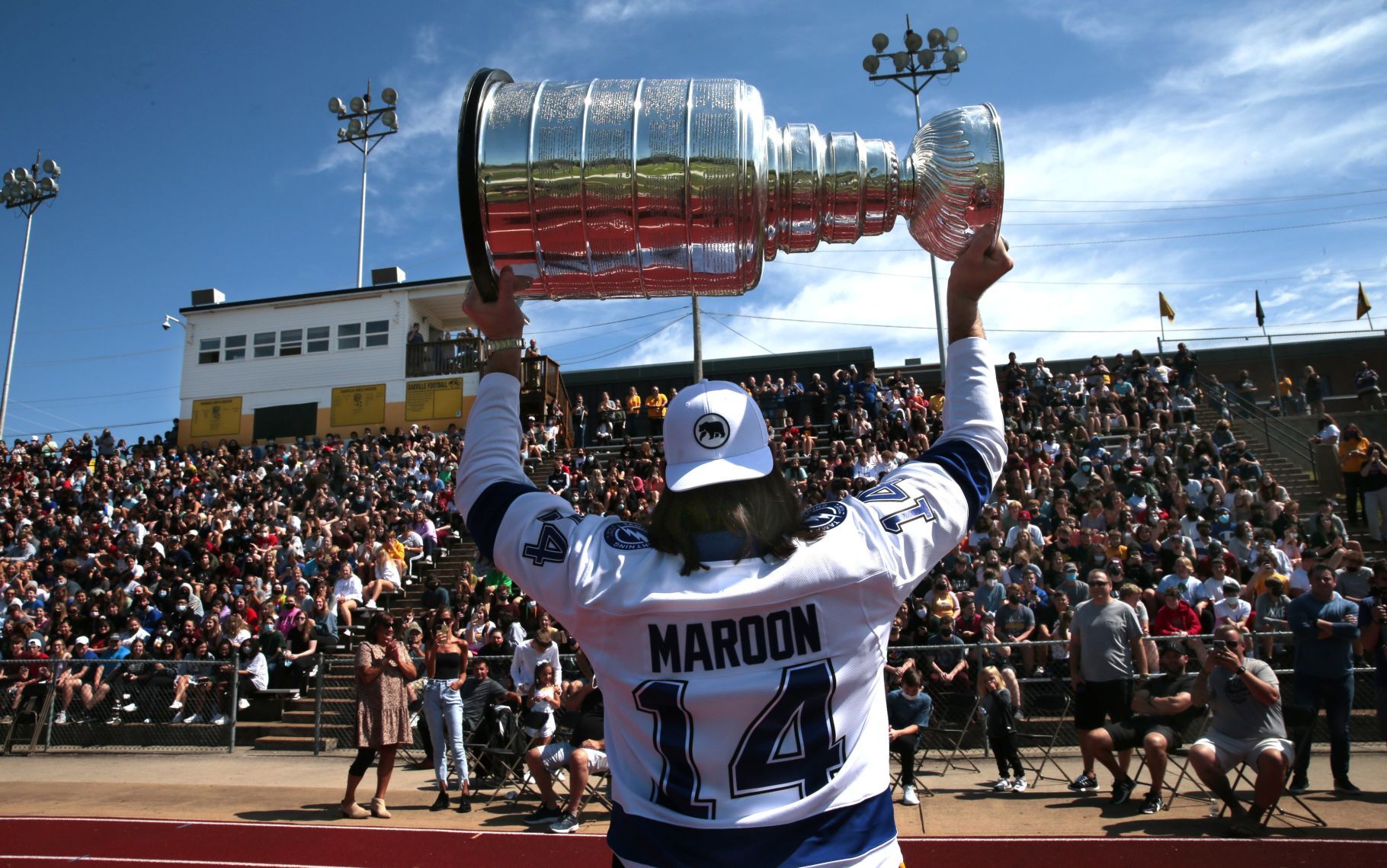 Pat Maroon brings home the Stanley Cup